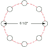 8 on 6-1/2 Bolt Pattern